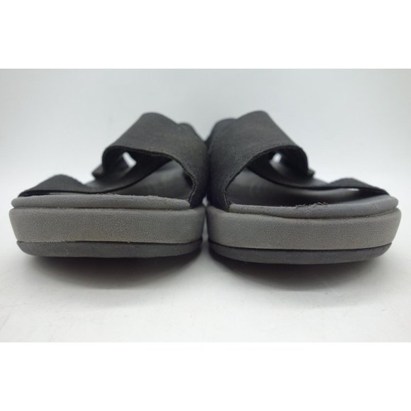 Clarks Black Stretch Strap Casual Adjustable Sandals Shoes Women's 6 M - Picture 8 of 10